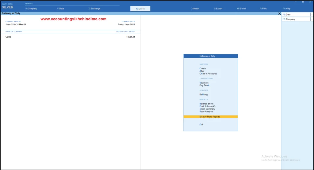 How to export GSTR-1 from Tally Prime in JSON file 