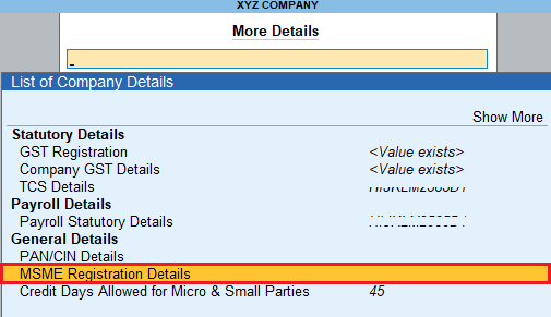 Sale Invoice पर MSME Number कैसे Print करे। 